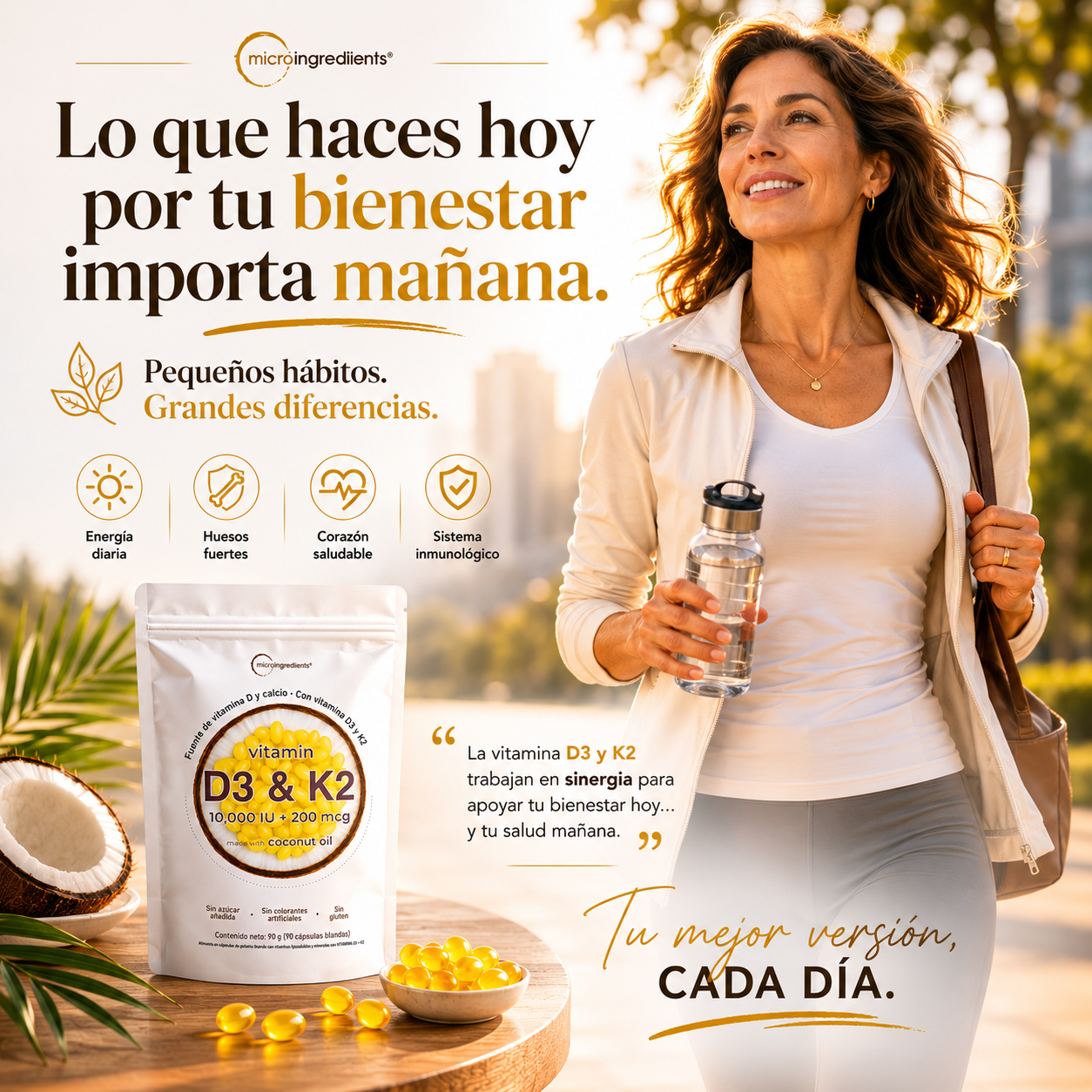 Vitamina D3 + K2 Premium – Bienestar Diario, Salud Ósea y Sistema Inmune 2x1