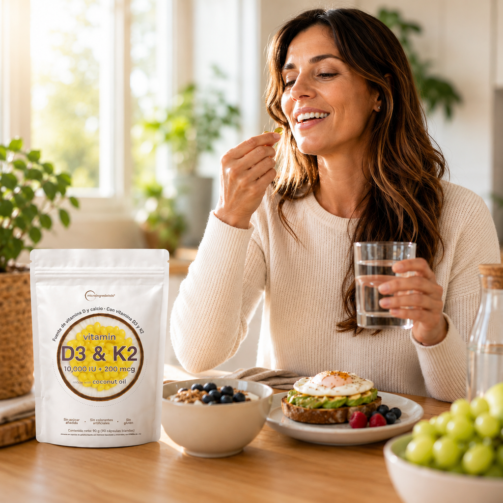 Vitamina D3 + K2 Premium – Bienestar Diario, Salud Ósea y Sistema Inmune 2x1